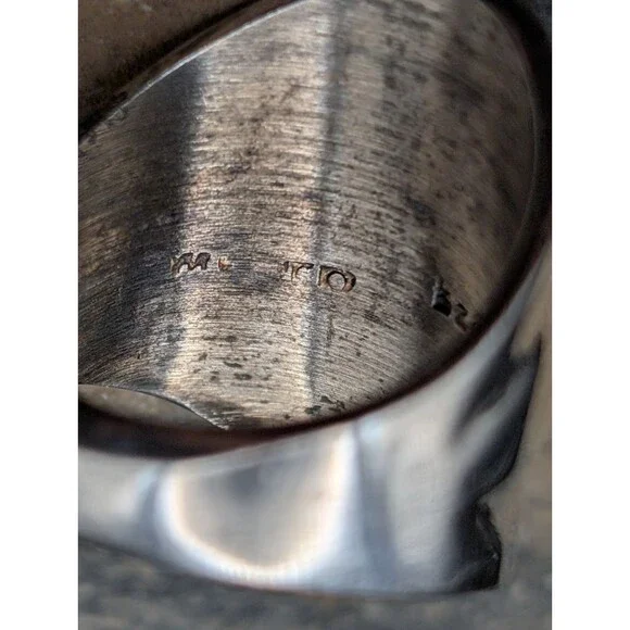 Mexico Sterling Silver Ring – Size 6 – 12.29g – Stamped 925 Mexico - Picture 5 of 5